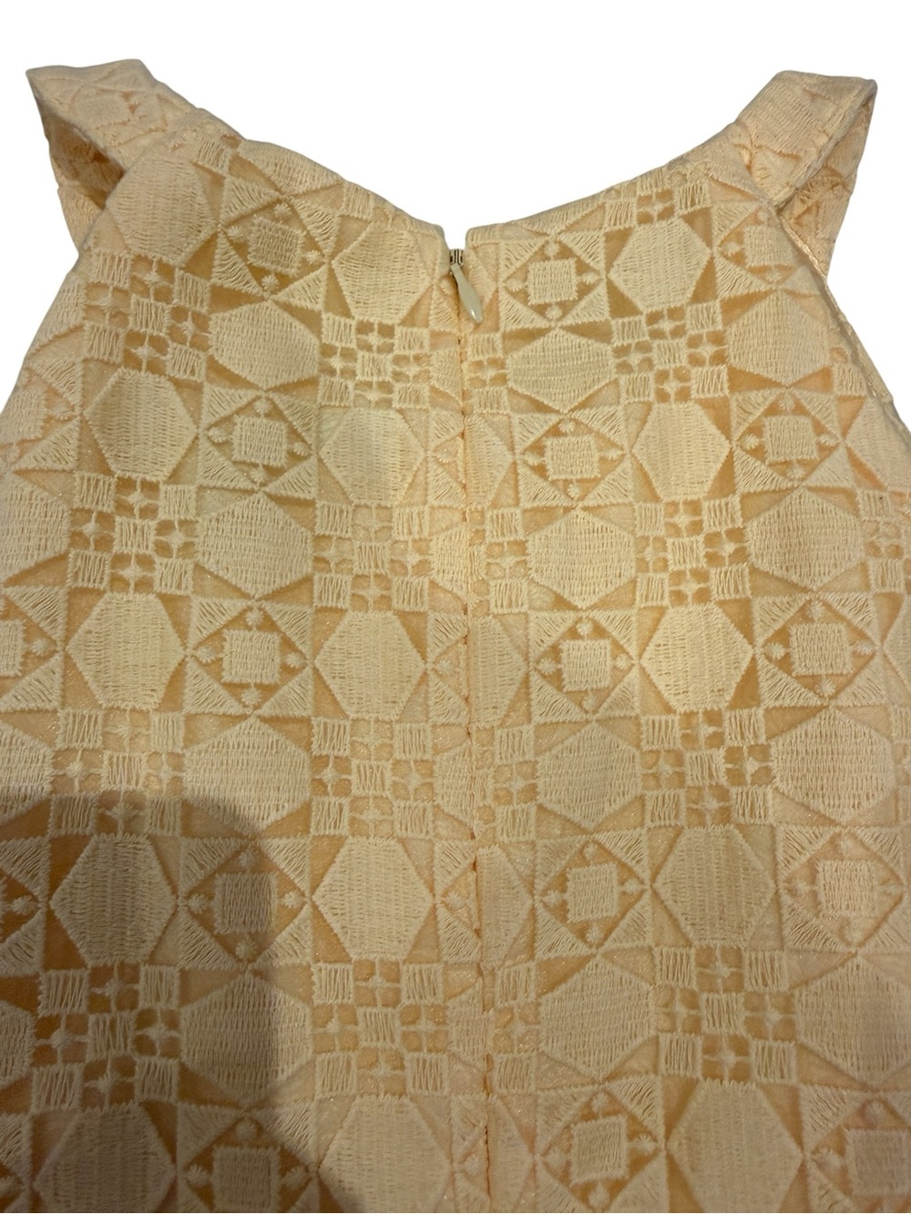 White House Black Market Yellow Lace Halter Dress - Picture 8 of 10